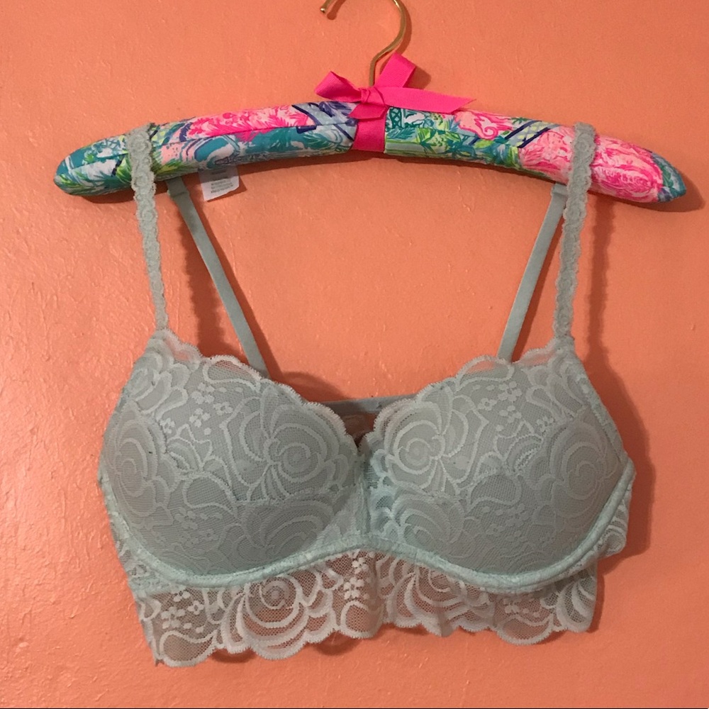 VS Pink seafoam green bralette